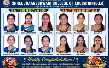 B.Ed. 1st & 3rd Semester Results – May 2026